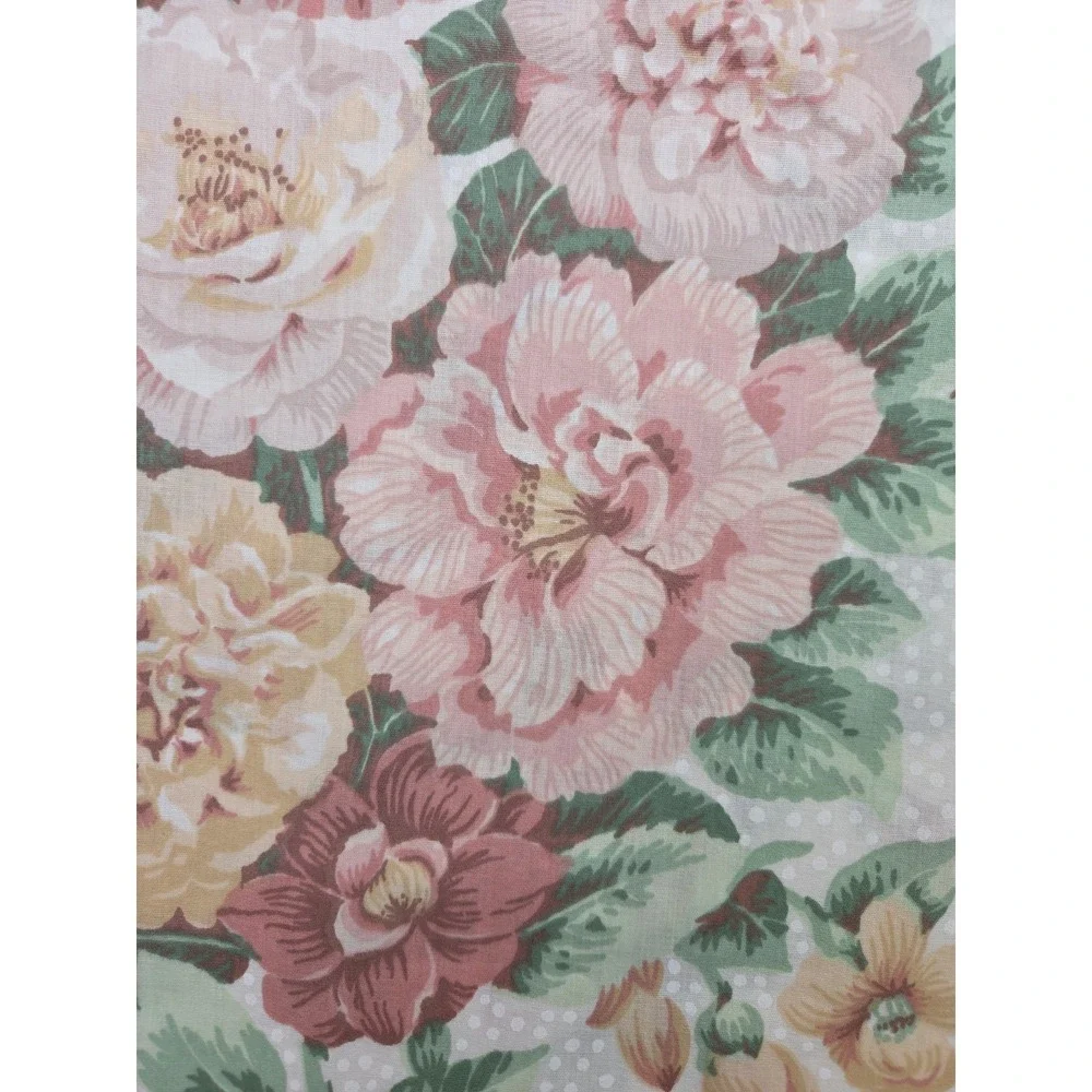 Vintage 80 90s Cottagecore Grandmillennial Floral Valances Dots Romantic‎ Set